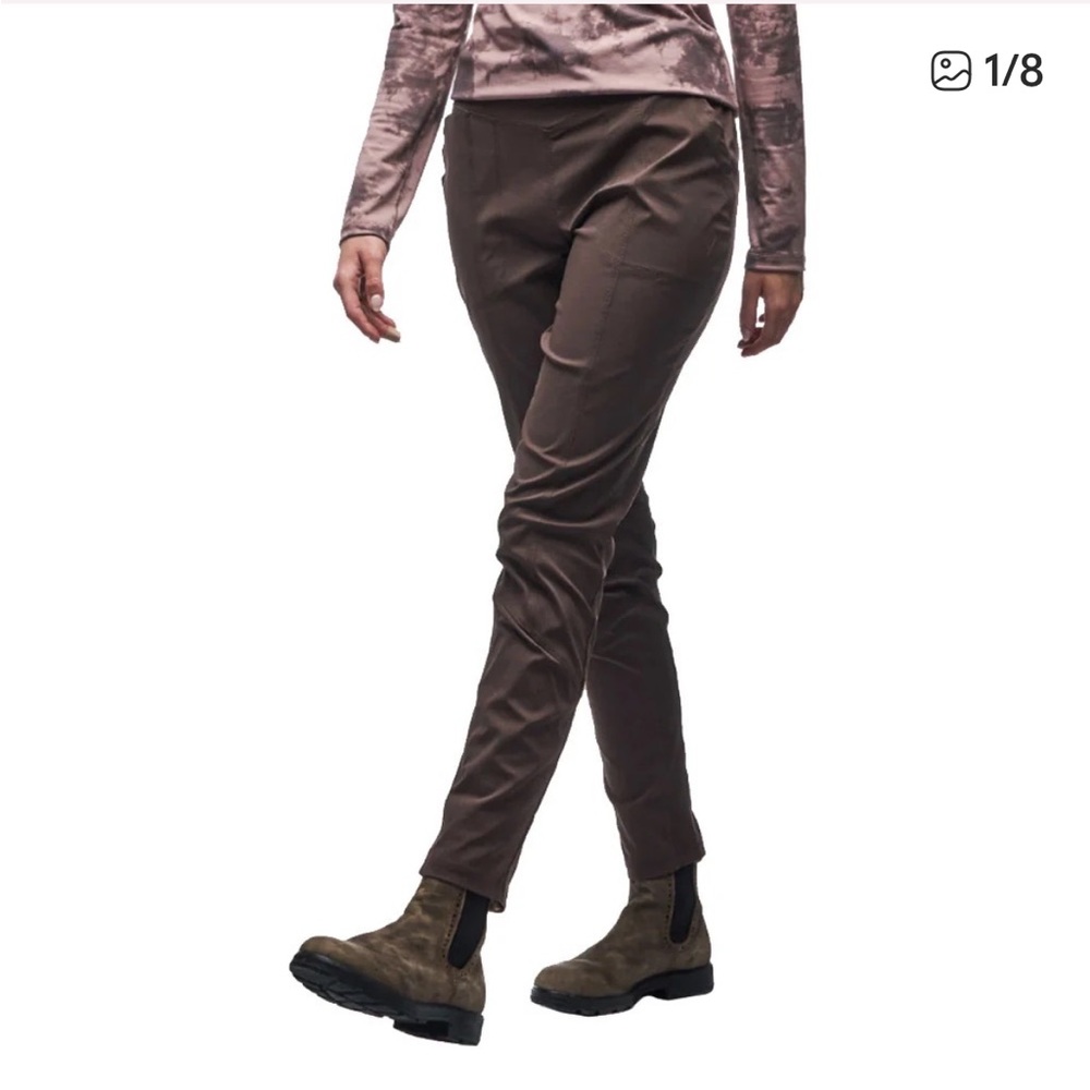 Indyeva Women's Matkailu Heavy II Casual Trousers - Dark Brown